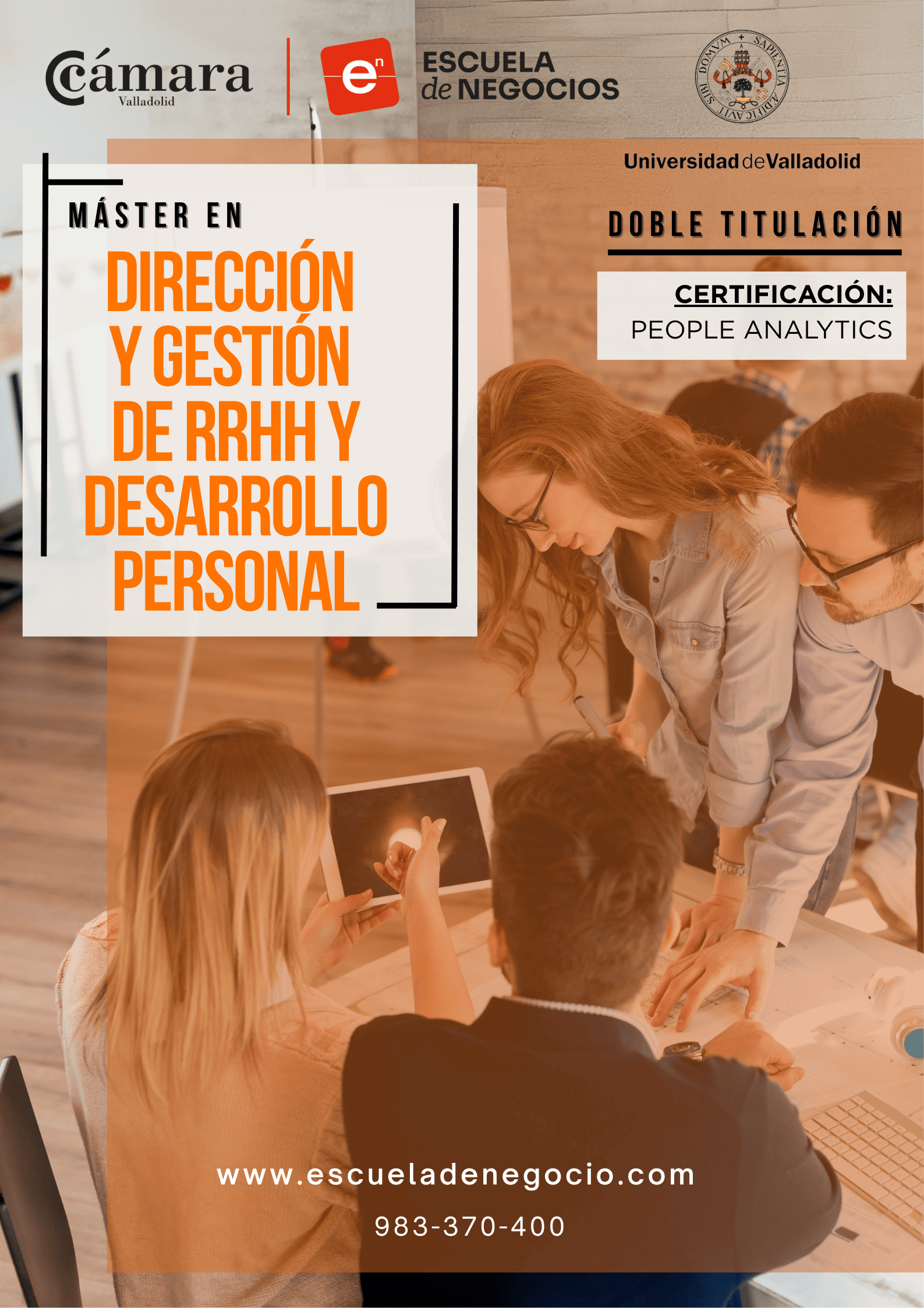 Abierto el plazo de matrícula en el Máster en Dirección y Gestión de Recursos Humanos y Desarrollo Personal